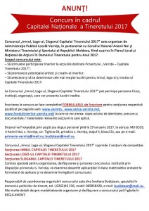 Anunt Capitala Tinerelui